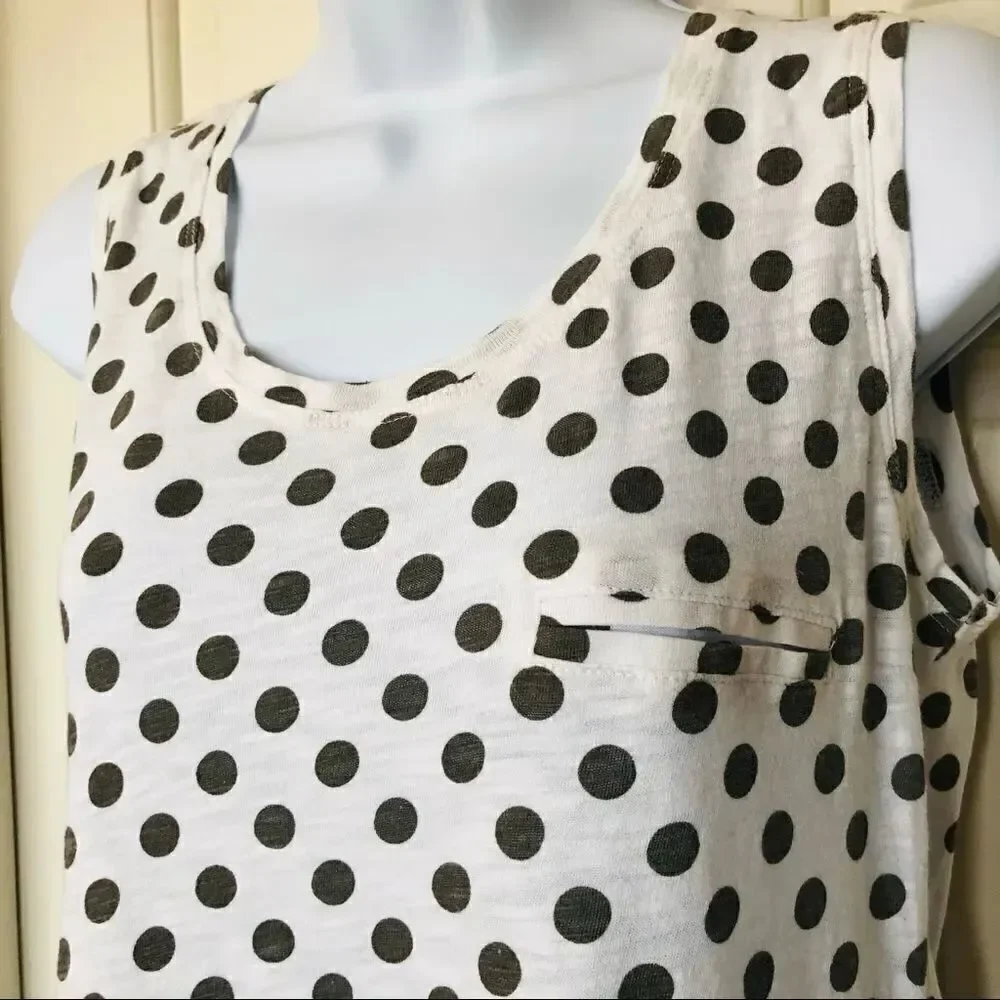 Kokomarina Asymmetrical polka dot Tank Top
